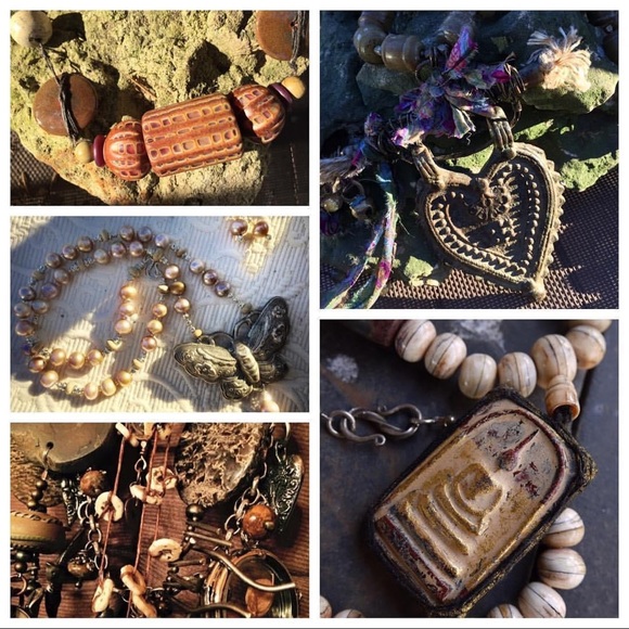 Boho, Cowboy, Gypsy, Junker, fun necklace - Picture 7 of 8